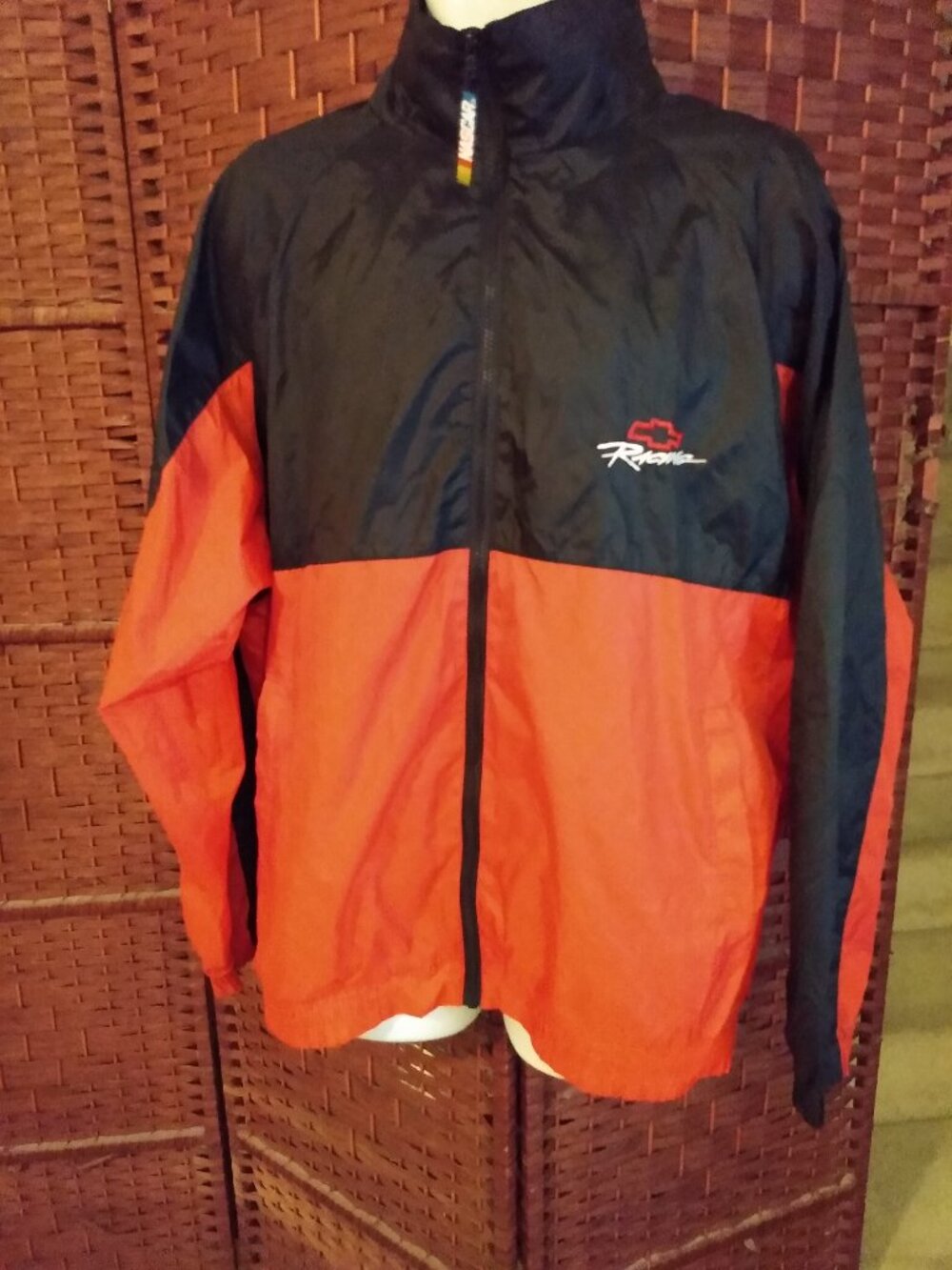 Vintage Men's NASCAR Chevy Racing Windbreaker Jacket XL